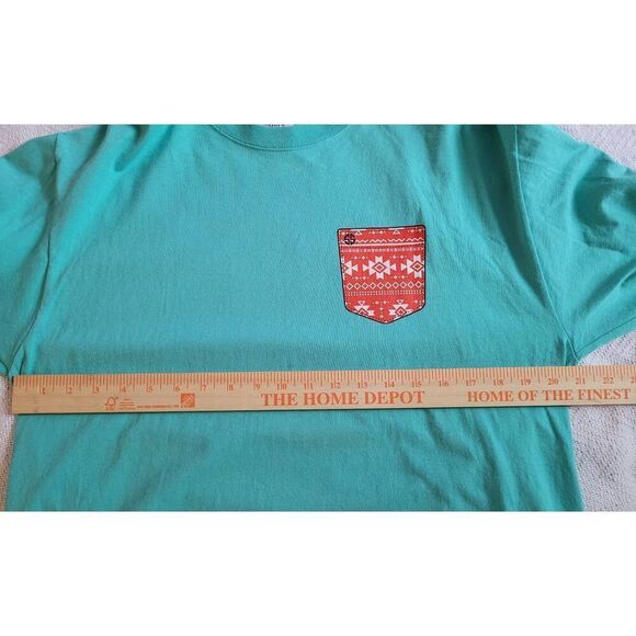 Simply Southern Christmas Long Sleeve T-Shirt Blue Women's Size Large - Picture 6 of 7